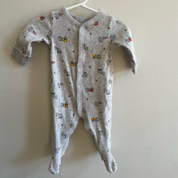 Carter's Other - CARTERS Sleeper Footie Footed Pajama One Piece PJ Construction Infant Baby
